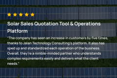 Solar Quotation and CRM System